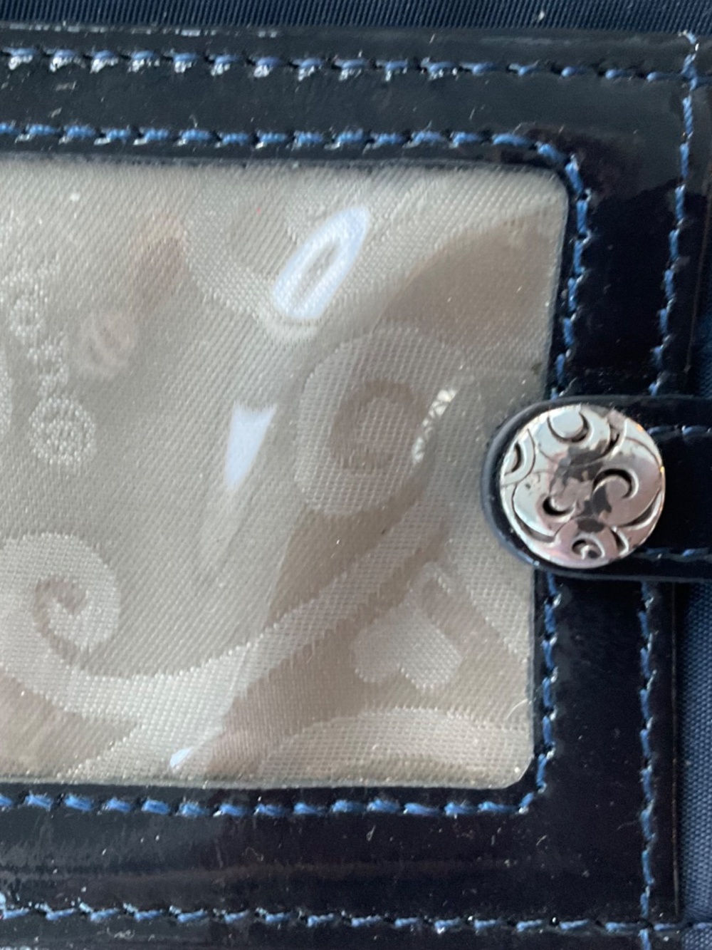 Blue Brighton card holder,medium. - Picture 3 of 7